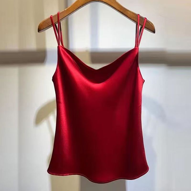 Silk Camisole Work - 2025 сексуальная атласная шелковая майка, женская