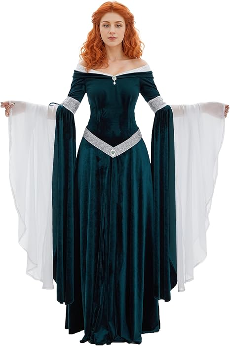 DAIZBELLA женский средневековы – обзор и цена Women'S Green Formal Wear