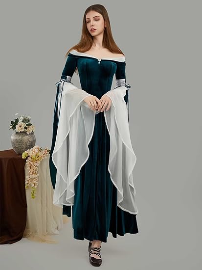 DAIZBELLA женский средневековы – обзор и цена Women'S Green Formal Wear