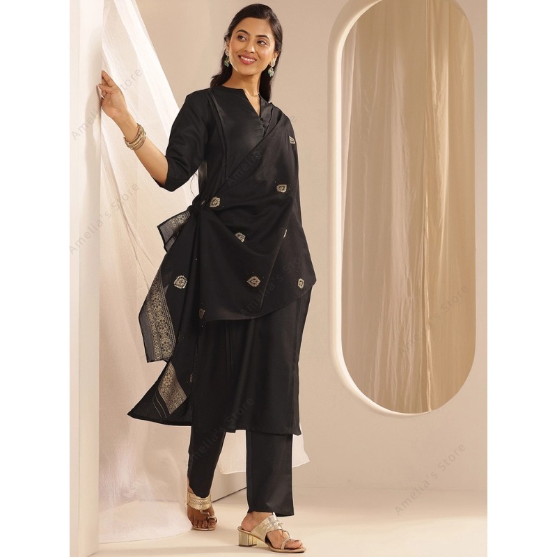 Женский черный жаккардовый ком – обзор и цена Women Formal Wear Indian
