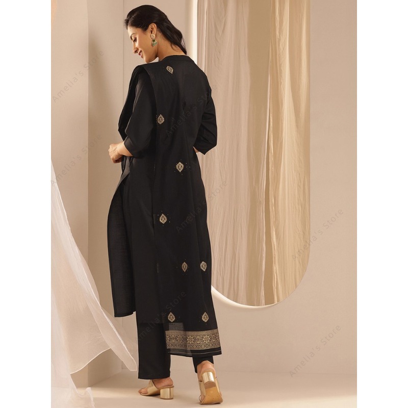 Женский черный жаккардовый ком – обзор и цена Women Formal Wear Indian