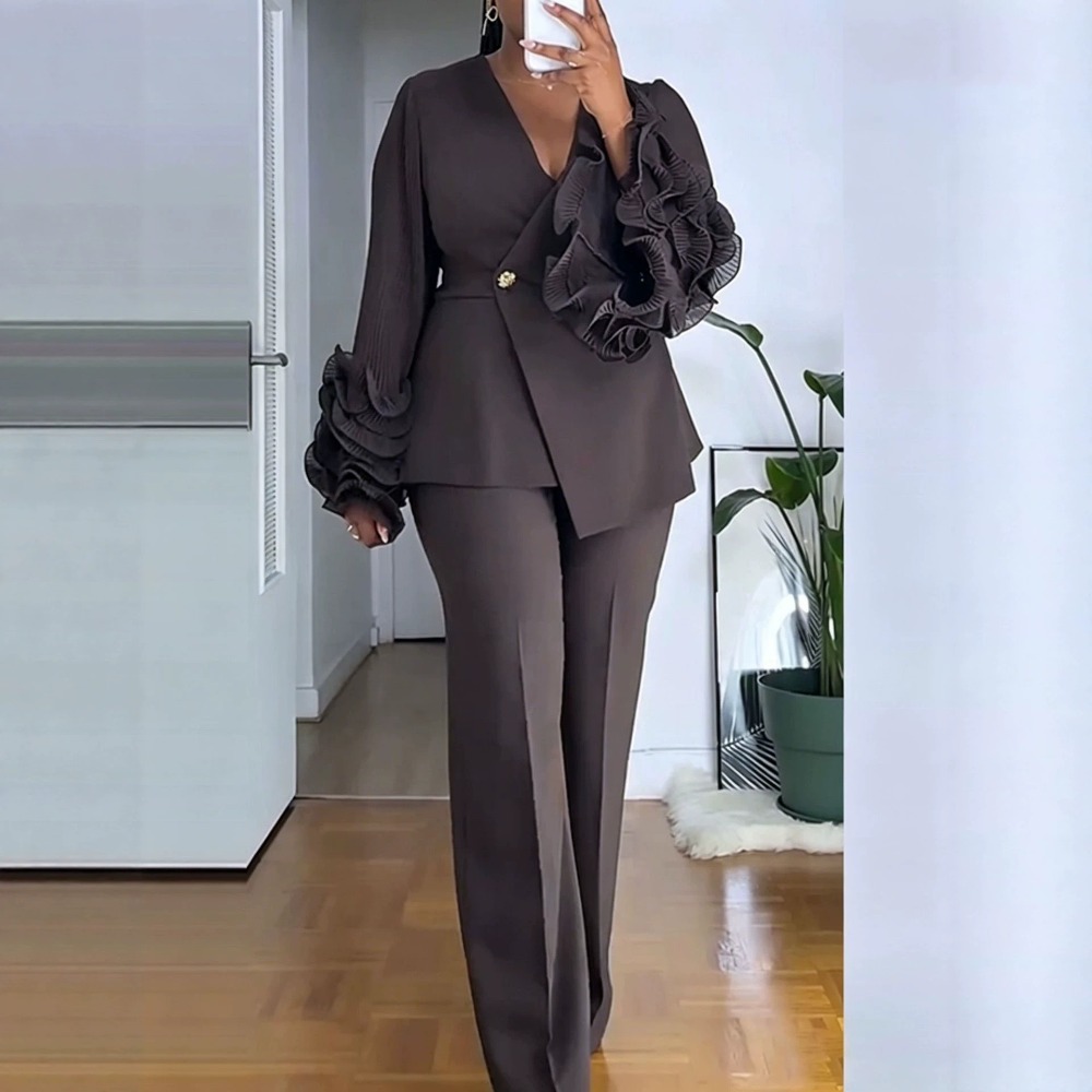 Женский брючный костюм из двух – обзор и цена Women Formal Wear Set