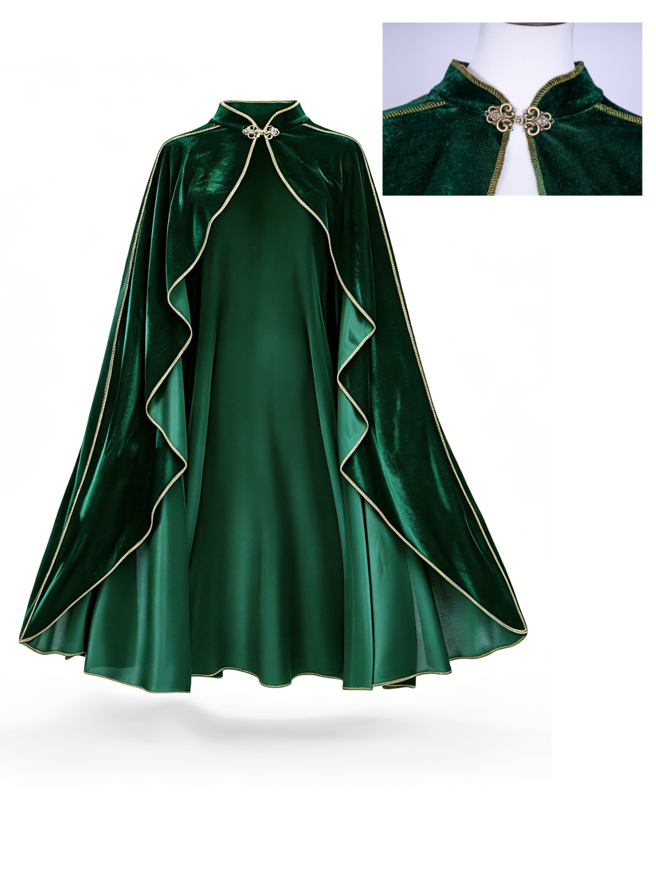 Женский винтажный плащ из зеле – обзор и цена Women'S Green Formal Wear