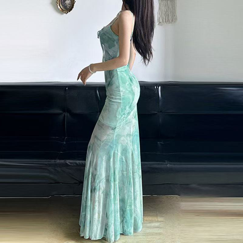 Летнее пляжное длинное платье  – обзор и цена Women'S Green Formal Wear